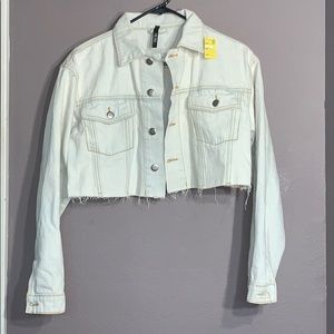Denim crop jacket